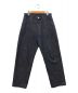 UNIVERSAL PRODUCTS.（ユニバーサルプロダクツ）の古着「5POCKET WIDE TAPERED DENIM PANTS」｜インディゴ