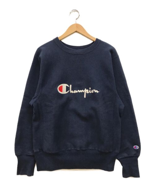 Champion（チャンピオン）Champion (チャンピオン) 90'S スクリプトロゴ刺繍スウェット ネイビー サイズ:Mの古着・服飾アイテム