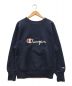 Champion（チャンピオン）の古着「90'S スクリプトロゴ刺繍スウェット」｜ネイビー