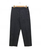 JIL SANDERジルサンダー）の古着「CREASED CROPPED TROUSERS」｜ネイビー