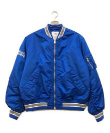 SUPREME（シュプリーム）の古着「SECOND TO NONE MA-1 JACKET」｜ブルー