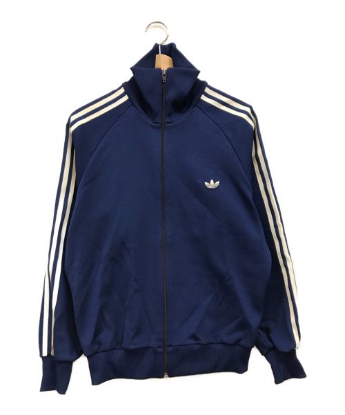 adidas（アディダス）adidas (アディダス) ハイネックトラックジャケット ネイビー サイズ:下記参照の古着・服飾アイテム