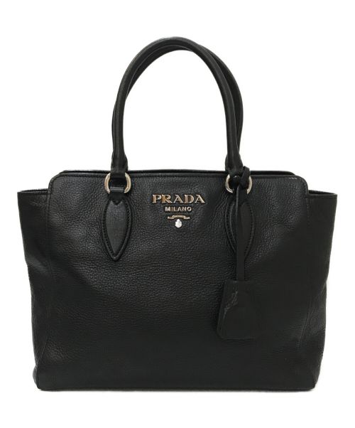 PRADA（プラダ）PRADA (プラダ) VITELLO PHENIX 2WAYショルダーバッグ ブラックの古着・服飾アイテム