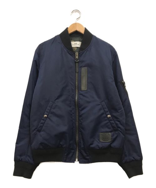 COACH（コーチ）COACH (コーチ) MA-1ジャケット ネイビー サイズ:Mの古着・服飾アイテム