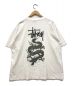 stussy (ステューシー) ドラゴン プリントTシャツ ホワイト サイズ:M：10000円