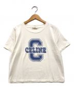 CELINEセリーヌ）の古着「ロゴTシャツ」｜ホワイト