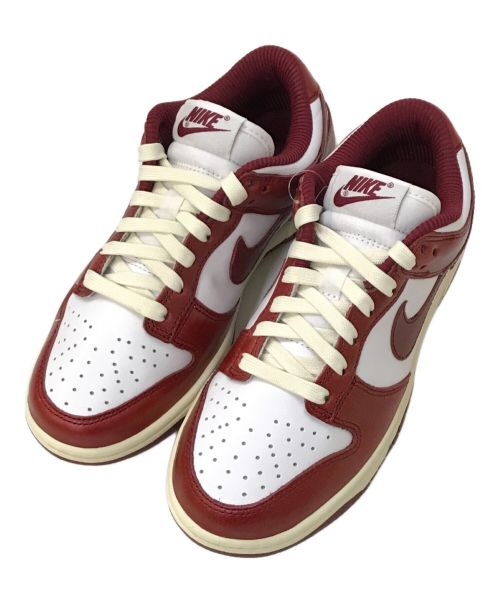 NIKE（ナイキ）NIKE (ナイキ) Dunk Low PRM レッド×ホワイト サイズ:22㎝ 未使用品の古着・服飾アイテム