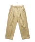 FARAH（ファーラー）の古着「Two-tuck Wide Tapered Pants」｜ベージュ