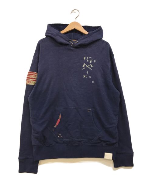 POLO RALPH LAUREN（ポロ・ラルフローレン）POLO RALPH LAUREN (ポロ・ラルフローレン) プルオーバーパーカー ネイビー サイズ:Mの古着・服飾アイテム