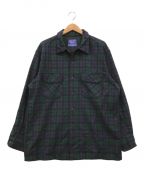 PENDLETONペンドルトン）の古着「ブラックウォッチボードシャツ」｜グリーン×ネイビー