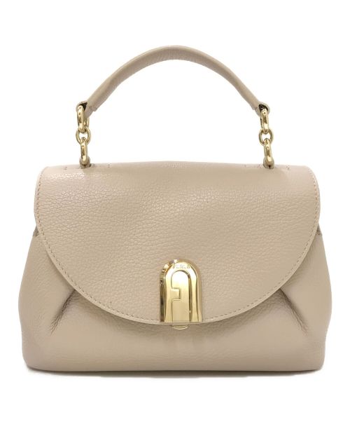 FURLA（フルラ）FURLA (フルラ) SLEEK2WAYバッグ ベージュの古着・服飾アイテム