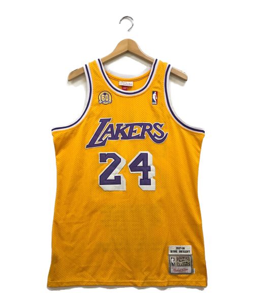 MITCHELL & NESS（ミッチェルアンドネス）MITCHELL & NESS (ミッチェルアンドネス) ゲームシャツ イエロー サイズ:Lの古着・服飾アイテム