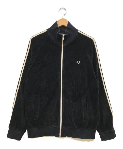 FRED PERRY（フレッドペリー）FRED PERRY (フレッドペリー) ベロアトラックジャケット ブラック サイズ:Sの古着・服飾アイテム