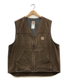 CarHartt（カーハート）の古着「ダックワークベスト」｜ブラウン