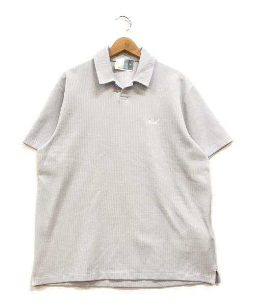 KITH（キス）KITH (キス) Micro Waffle Drew Polo ライトブルー サイズ:Lの古着・服飾アイテム