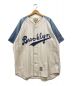 MIRAGE First String（ミラージュ ファーストストリング）の古着「Brooklyn Dodgers ベースボールシャツ」｜グレー×ブルー