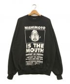 NISHIMOTO IS THE MOUTHニシモトイズザマウス）の古着「クルーネックスウェット」｜ブラック