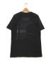 Martin Margiela 10 (マルタン・マルジェラ 10) バックプリントTシャツ ブラック サイズ:L：12000円