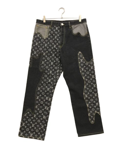 LOUIS VUITTON（ルイ ヴィトン）LOUIS VUITTON (ルイ ヴィトン) NIGO MONOGRAM CRAZY PANT インディゴ サイズ:33の古着・服飾アイテム