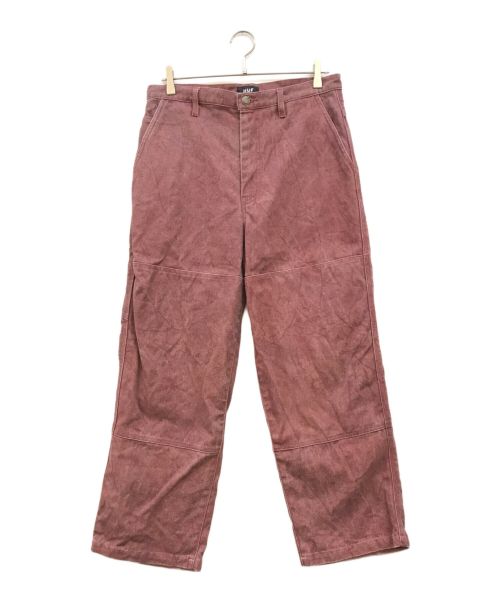 HUF（ハフ）HUF (ハフ) HEMP DOUBLE KNEE PANT レッド サイズ:30の古着・服飾アイテム