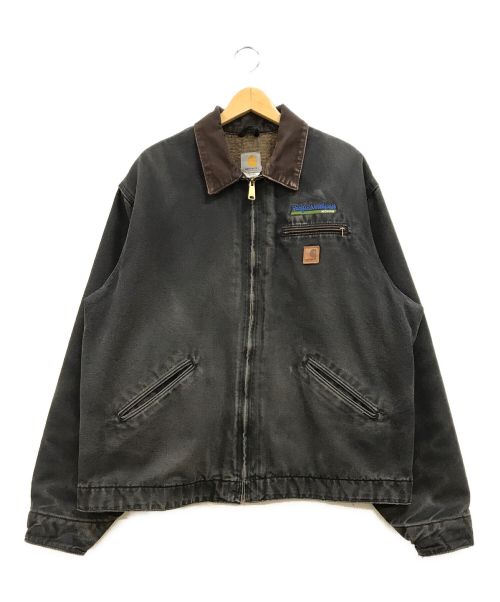 CarHartt（カーハート）CarHartt (カーハート) デトロイトジャケット グレー×ブラウン サイズ:XLの古着・服飾アイテム