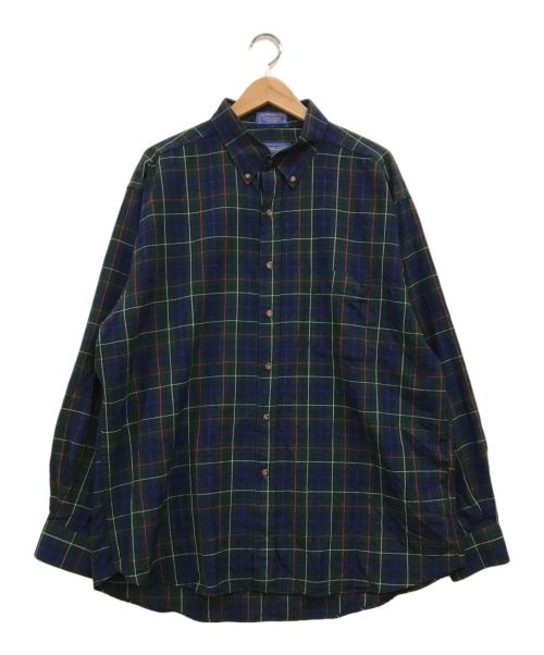 PENDLETON（ペンドルトン）PENDLETON (ペンドルトン) SIR PENDLETON チェックBDシャツ グリーン サイズ:XLの古着・服飾アイテム