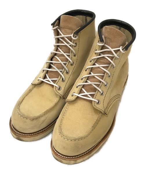 RED WING（レッドウィング）RED WING (レッドウィング) 6インチクラシックモックトゥブーツ ベージュ サイズ:27㎝の古着・服飾アイテム