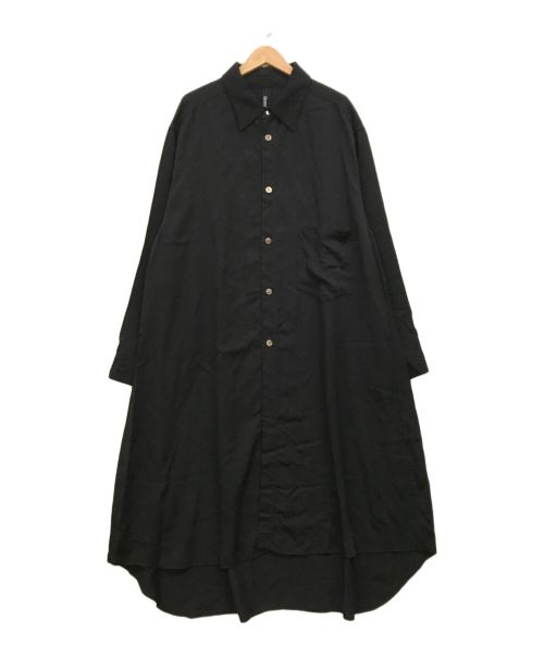 GROUND Y（グラウンドワイ）GROUND Y (グラウンドワイ) テンセルジャンボシャツ ブラック サイズ:3の古着・服飾アイテム