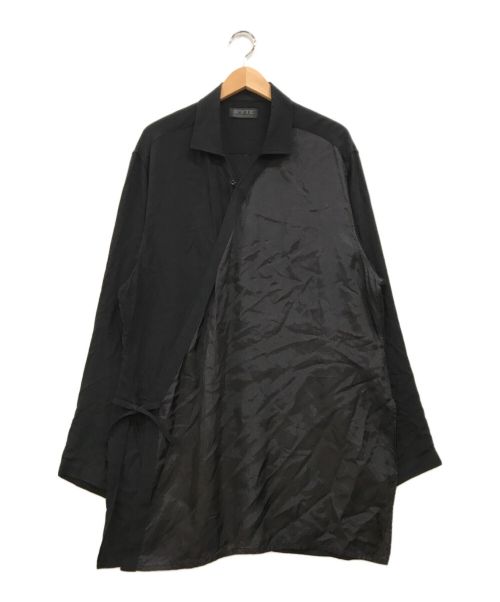 s'yte（サイト）s'yte (サイト) レーヨン切替シャツ ブラック サイズ:3の古着・服飾アイテム