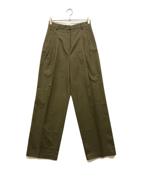 TODAYFUL（トゥデイフル）TODAYFUL (トゥデイフル) Tuck Twill Trousers オリーブ サイズ:38 未使用品の古着・服飾アイテム