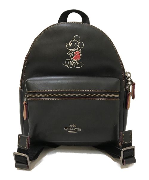 COACH（コーチ）COACH (コーチ) DISNEY (ディズニー) Mini Charlie Leather Backpack ブラックの古着・服飾アイテム