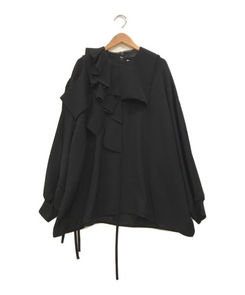 ENFOLD（エンフォルド）ENFOLD (エンフォルド) NECK-PARTS PULLOVER ブラック サイズ:38の古着・服飾アイテム