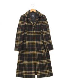 BURBERRY LONDON（バーバリーロンドン）の古着「ウールチェックコート」｜ブラック×ベージュ