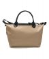 LONGCHAMP (ロンシャン) LE PLIAGE ENERGY 2WAYバッグ ベージュ×ブラック：9000円