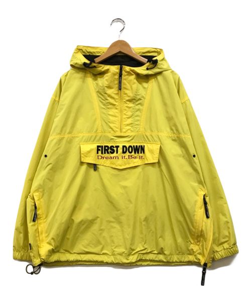 FIRST DOWN（ファーストダウン）FIRST DOWN (ファーストダウン) SOLOTEX ANORAK PARKA イエロー サイズ:Mの古着・服飾アイテム