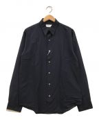 Calvin Klein platinumカルバンクラインプラチナム）の古着「ナイロンドレスシャツ」｜ネイビー
