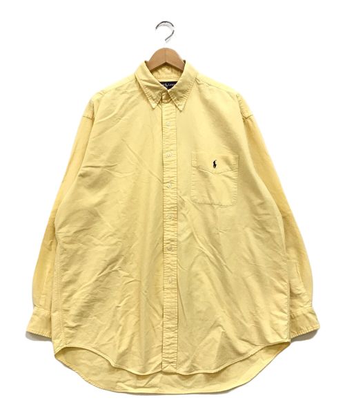 RALPH LAUREN（ラルフローレン）RALPH LAUREN (ラルフローレン) BIG SHIRT ボタンダウンシャツ イエロー サイズ:Lの古着・服飾アイテム