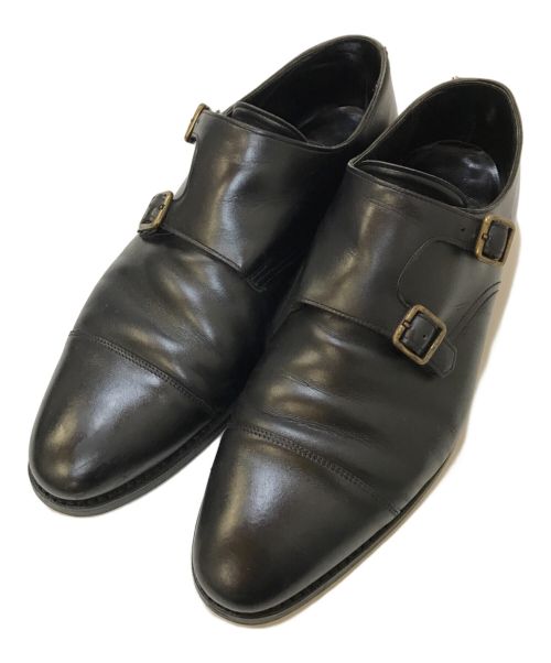 Crockett & Jones（クロケット＆ジョーンズ）Crockett & Jones (クロケット＆ジョーンズ) ダブルモンクストラップシューズ ブラック サイズ:8Eの古着・服飾アイテム