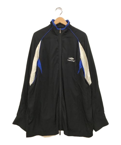 BALENCIAGA（バレンシアガ）BALENCIAGA (バレンシアガ) 3B SPORTS ICON TRACKSUIT ブラック×ブルー サイズ:1の古着・服飾アイテム