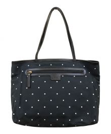 Kate Spade（ケイトスペード）の古着「ドットトートバッグ」｜ネイビー