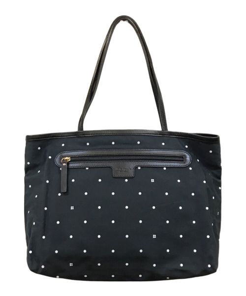 Kate Spade（ケイトスペード）Kate Spade (ケイトスペード) ドットトートバッグ ネイビーの古着・服飾アイテム