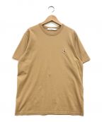 maison kitsuneメゾンキツネ）の古着「フォックスヘッドロゴTシャツ」｜ベージュ