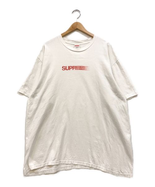 SUPREME（シュプリーム）SUPREME (シュプリーム) Motion Logo Tee ホワイト×レッド サイズ:XLの古着・服飾アイテム