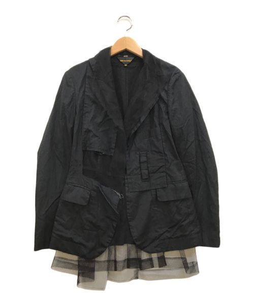 COMME des GARCONS（コムデギャルソン）COMME des GARCONS (コムデギャルソン) チュールレイヤードジャケット ブラック サイズ:SSの古着・服飾アイテム