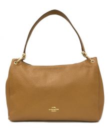 COACH（コーチ）の古着「ペブルド レザー ミア ショルダーバッグ」｜ベージュ