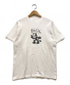 VINTAGEヴィンテージ）の古着「Felix プリントTシャツ」｜ホワイト