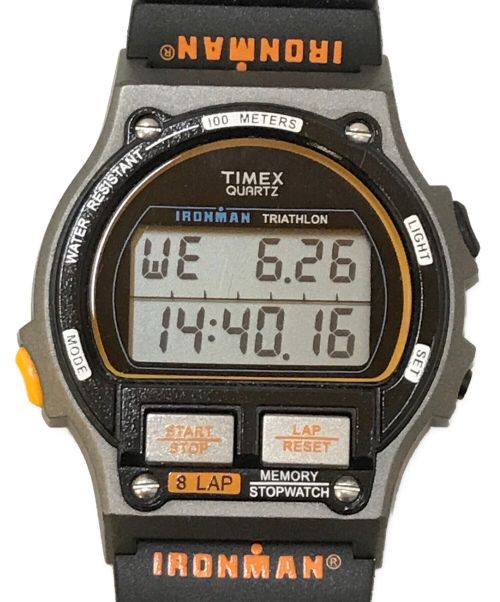 TIMEX（タイメックス）TIMEX (タイメックス) IRONMAN 8LAP リストウォッチ ブラック×グレーの古着・服飾アイテム