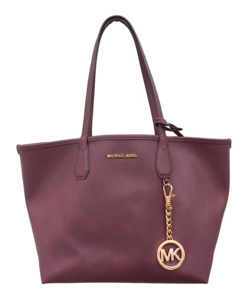 MICHAEL KORS（マイケルコース）MICHAEL KORS (マイケルコース) キャンディリバーシブルトートバッグ パープルの古着・服飾アイテム