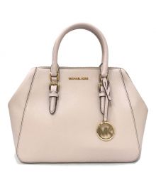 MICHAEL KORS（マイケルコース）の古着「シャーロット レザー ラージ サッチェル」｜ピンク