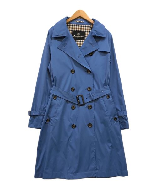 Aquascutum（アクアスキュータム）Aquascutum (アクアスキュータム) ナイロントレンチコート スカイブルー サイズ:10の古着・服飾アイテム